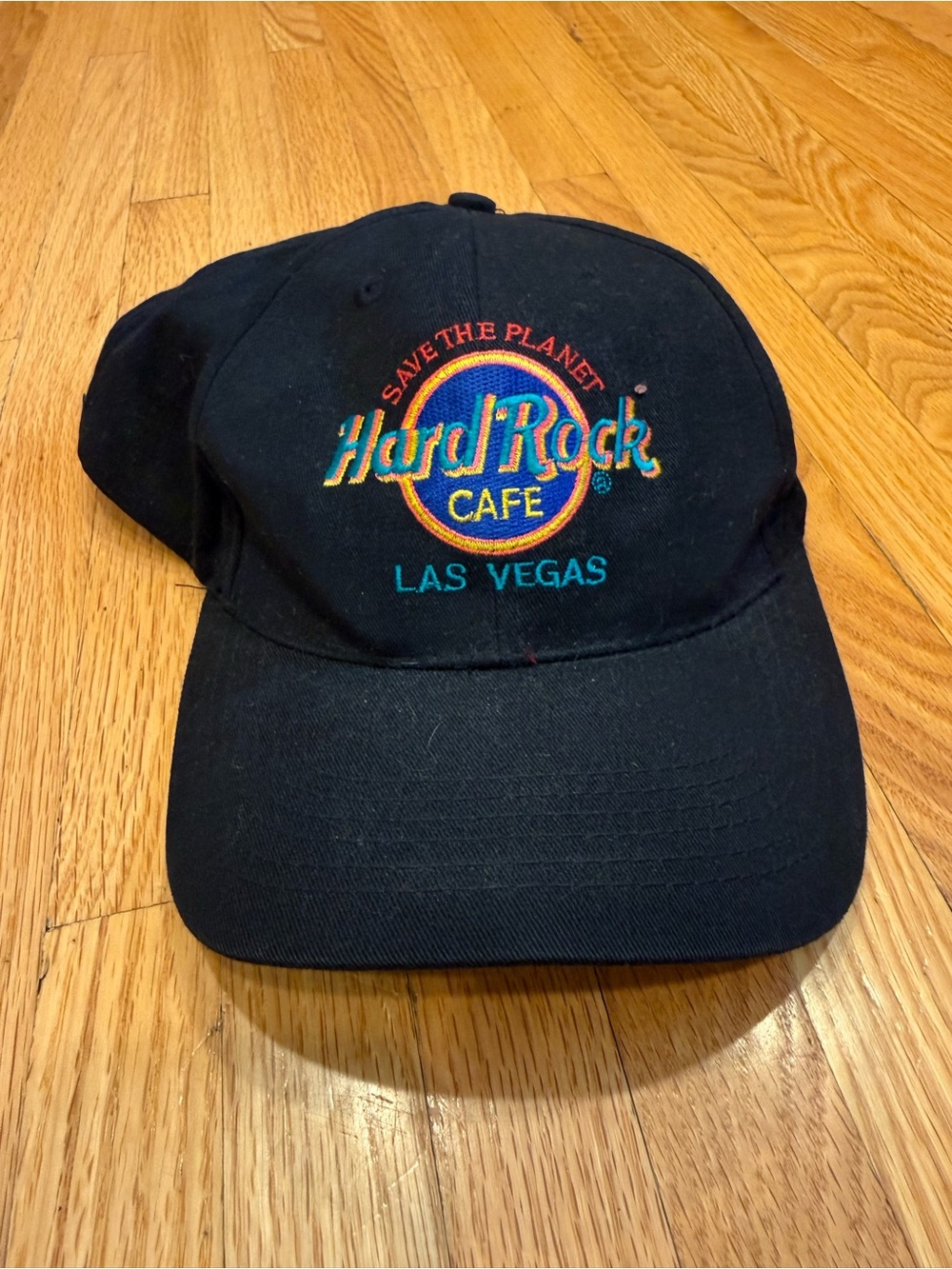 Hard Rock Cafe Las Vegas Black Baseball Cap with Multicolor Logo